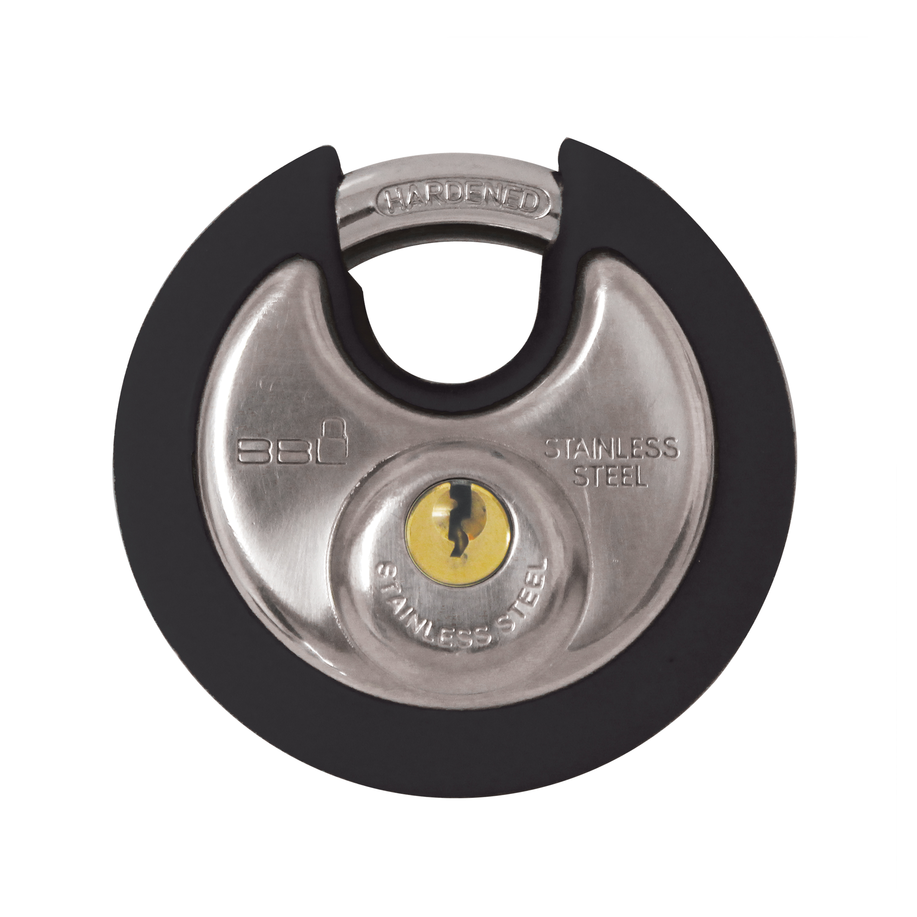 BBL Padlock Discus 70mm Black Plastic BBP170BLK-1
