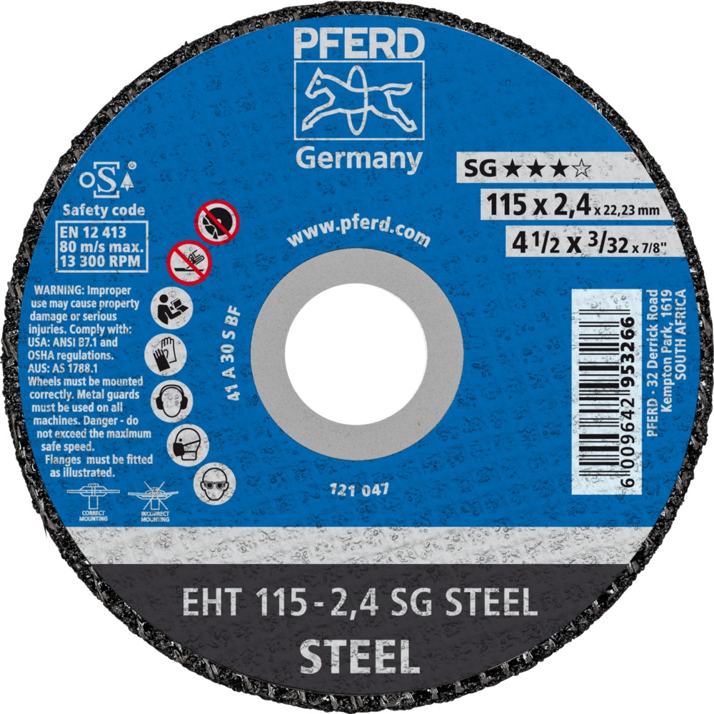 Cutting Disc Std Bore 115x22.2mm EHT115