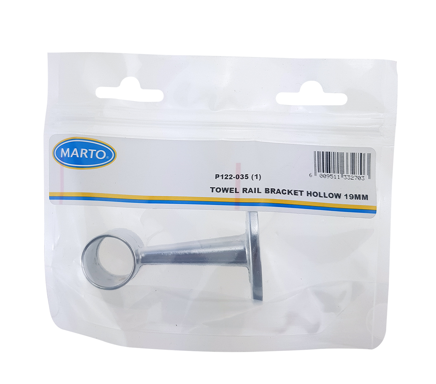 Bracket Towel Rail Through 19mm CP