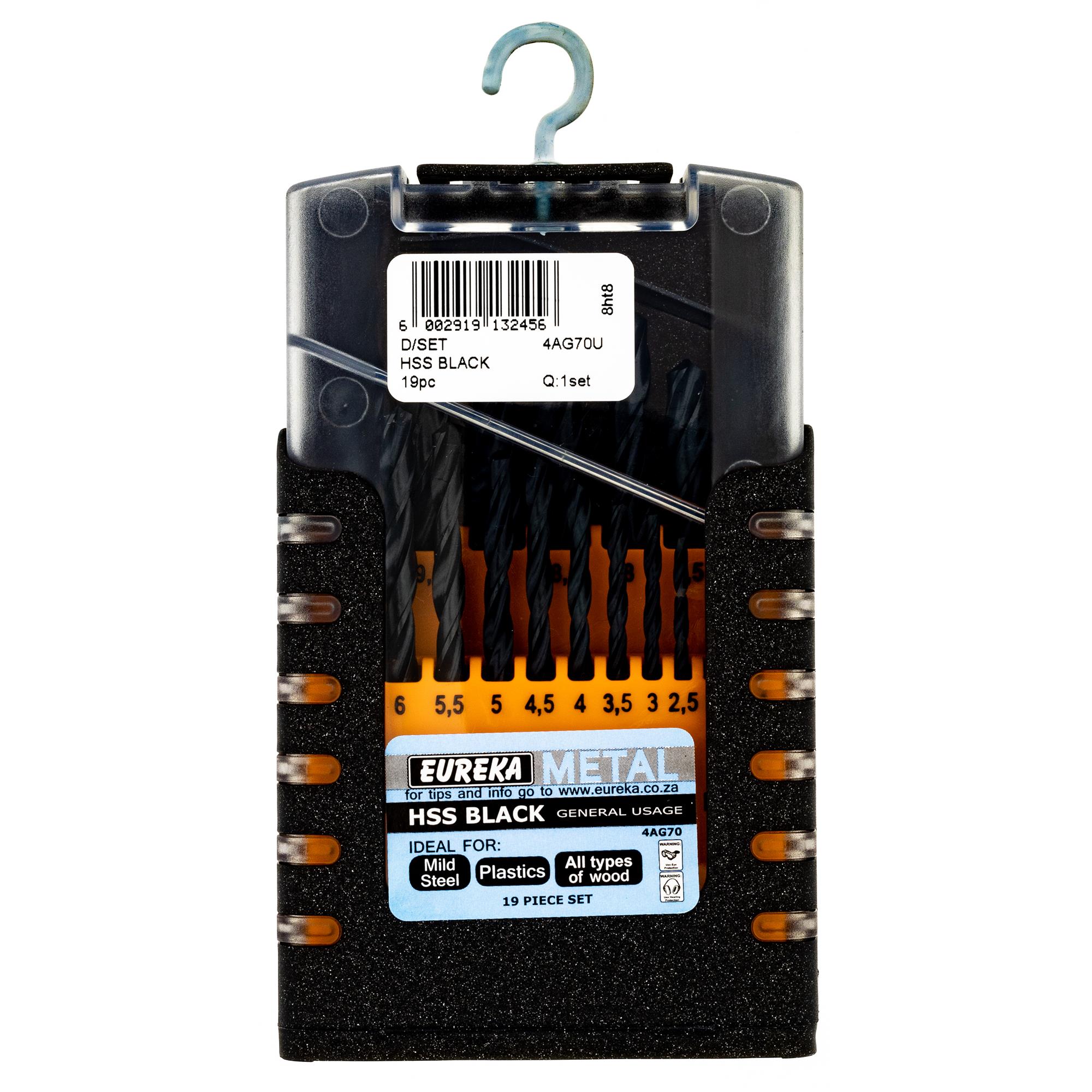 Drill Bit HSS Black Set 19Pce 4AG70U