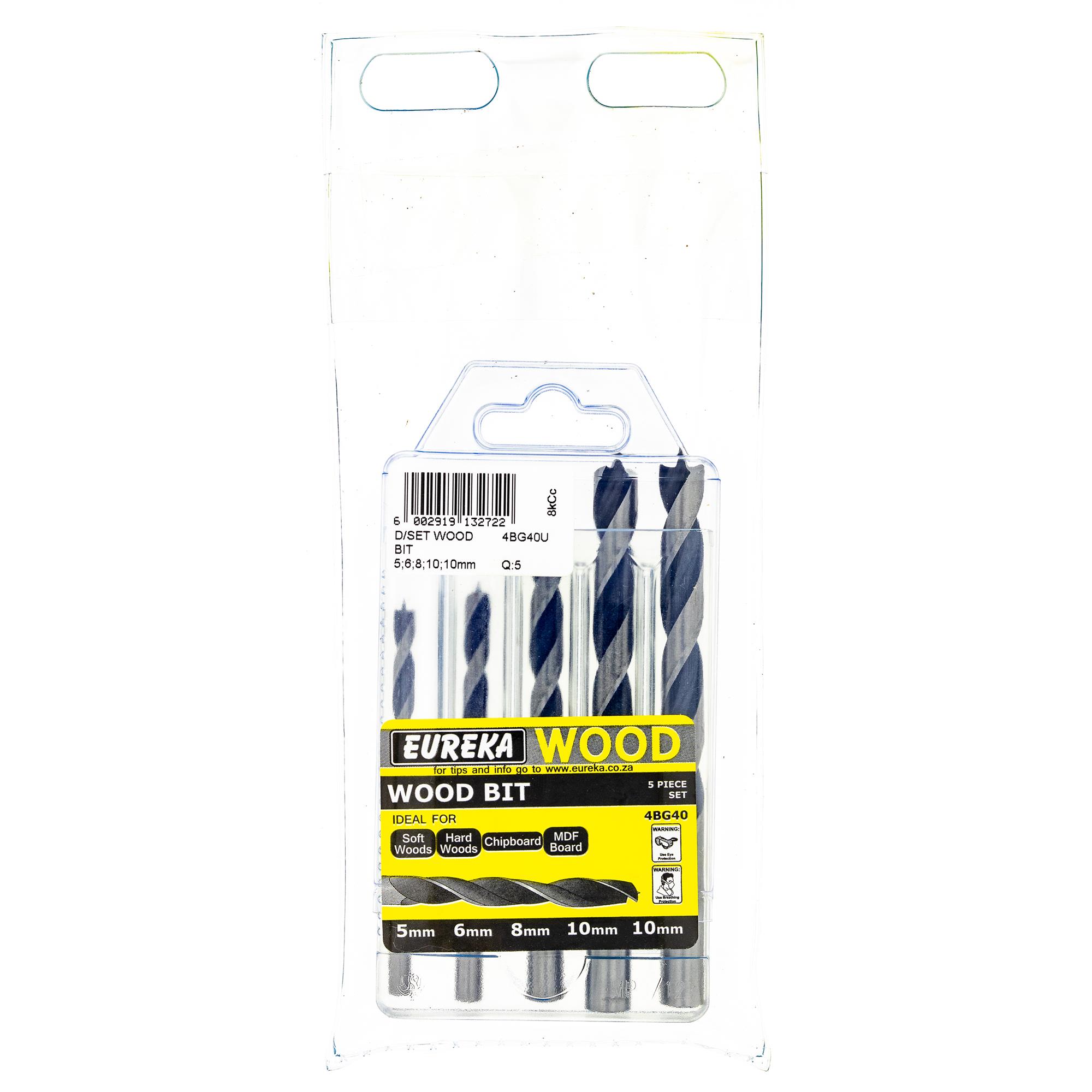 Drill Bit Set Wood Bit 5Pce 4BG40U