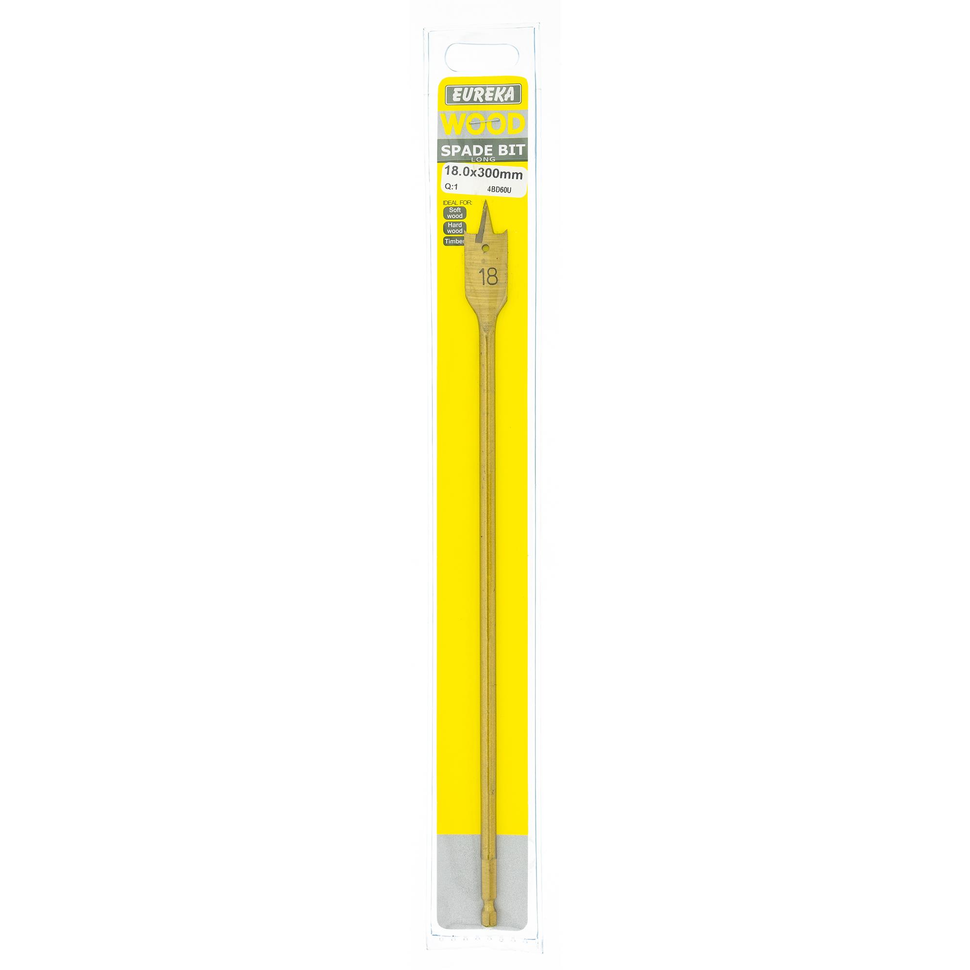 Eureka Drill Bit Spade Flat Ti 18.0x300mm ( 1) 4BD60U