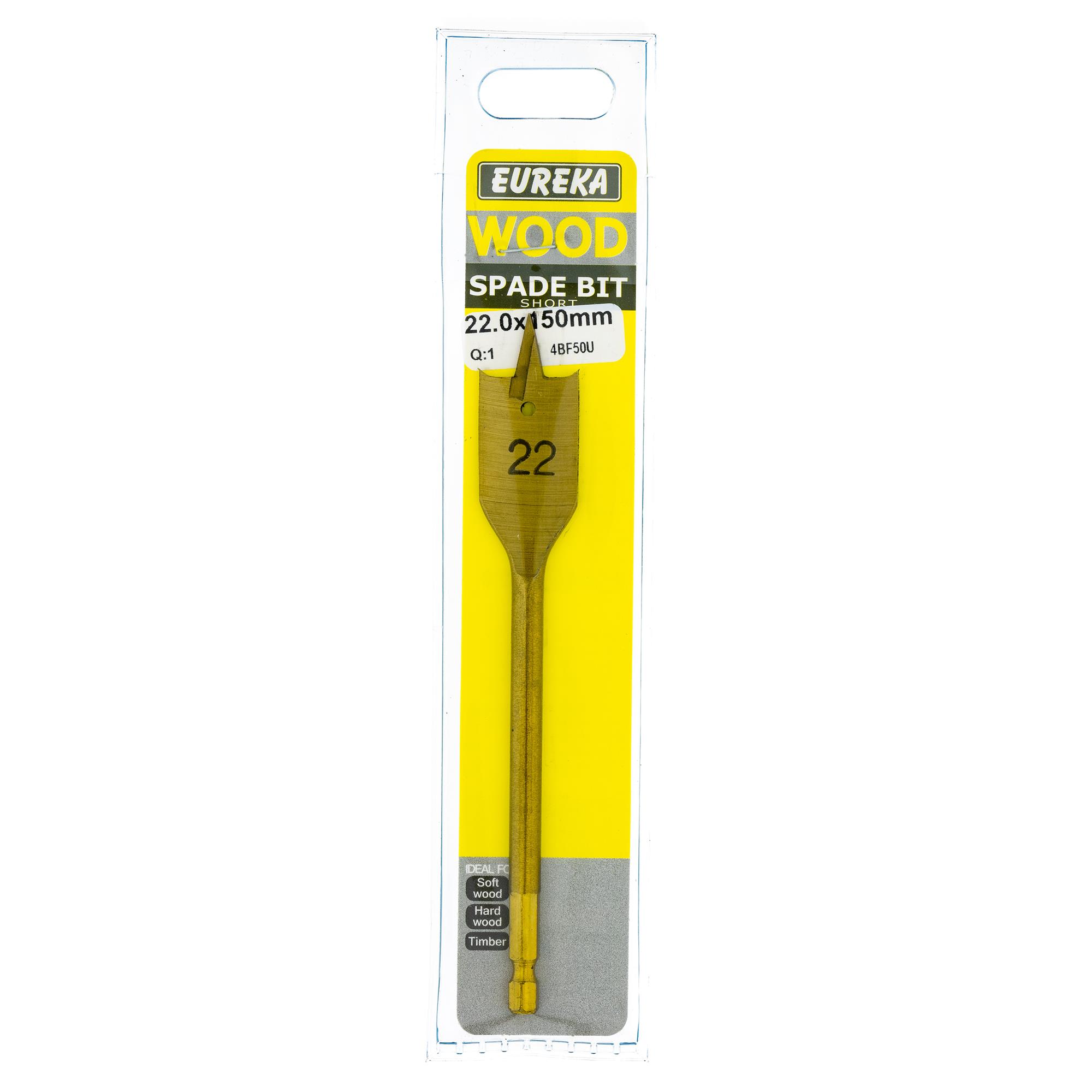 Eureka Drill Bit Spade Flat Ti 22.0x160mm ( 1) 4BF50U