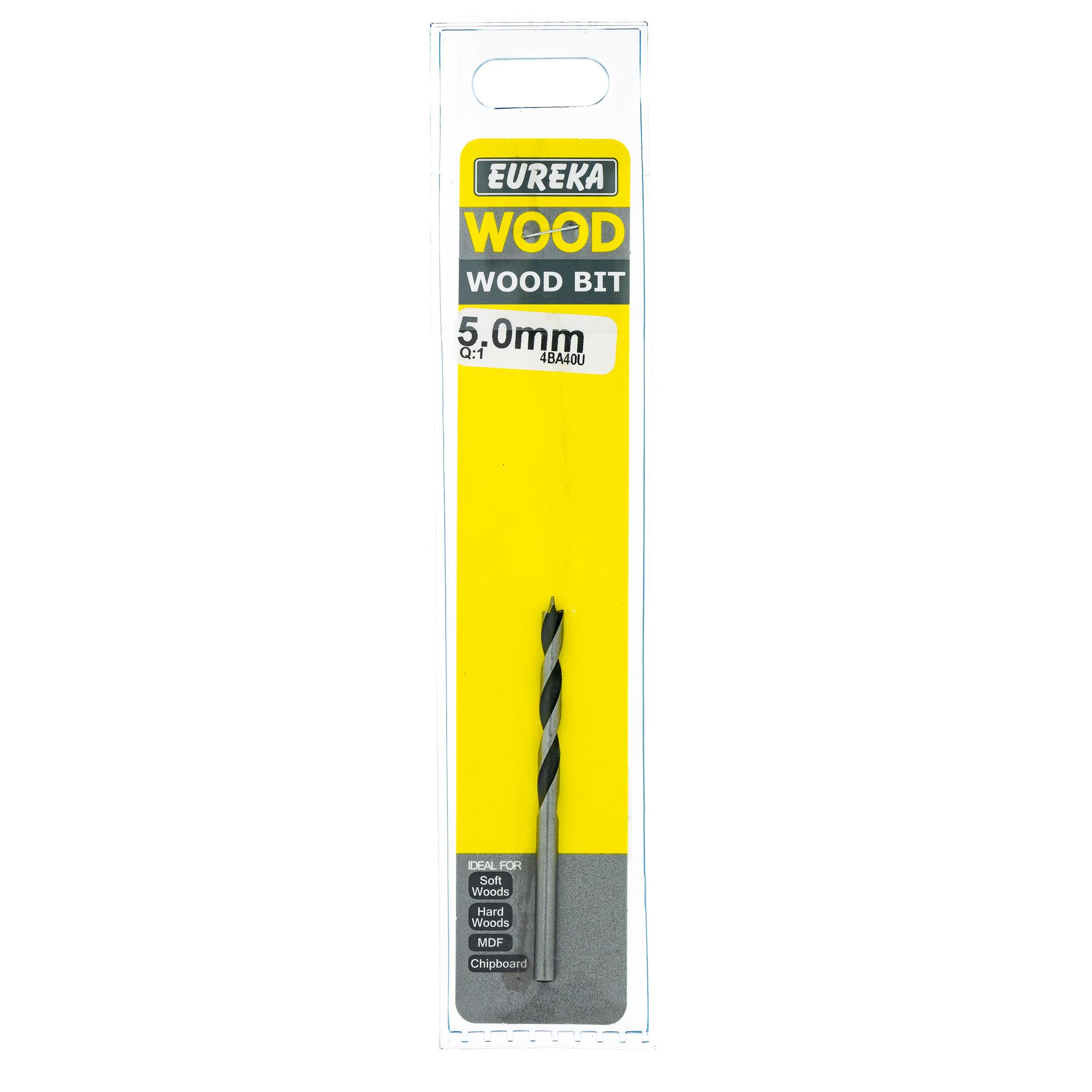 Eureka Drill Bit Wood High Speed 5.0mm ( 1) 4BA40U
