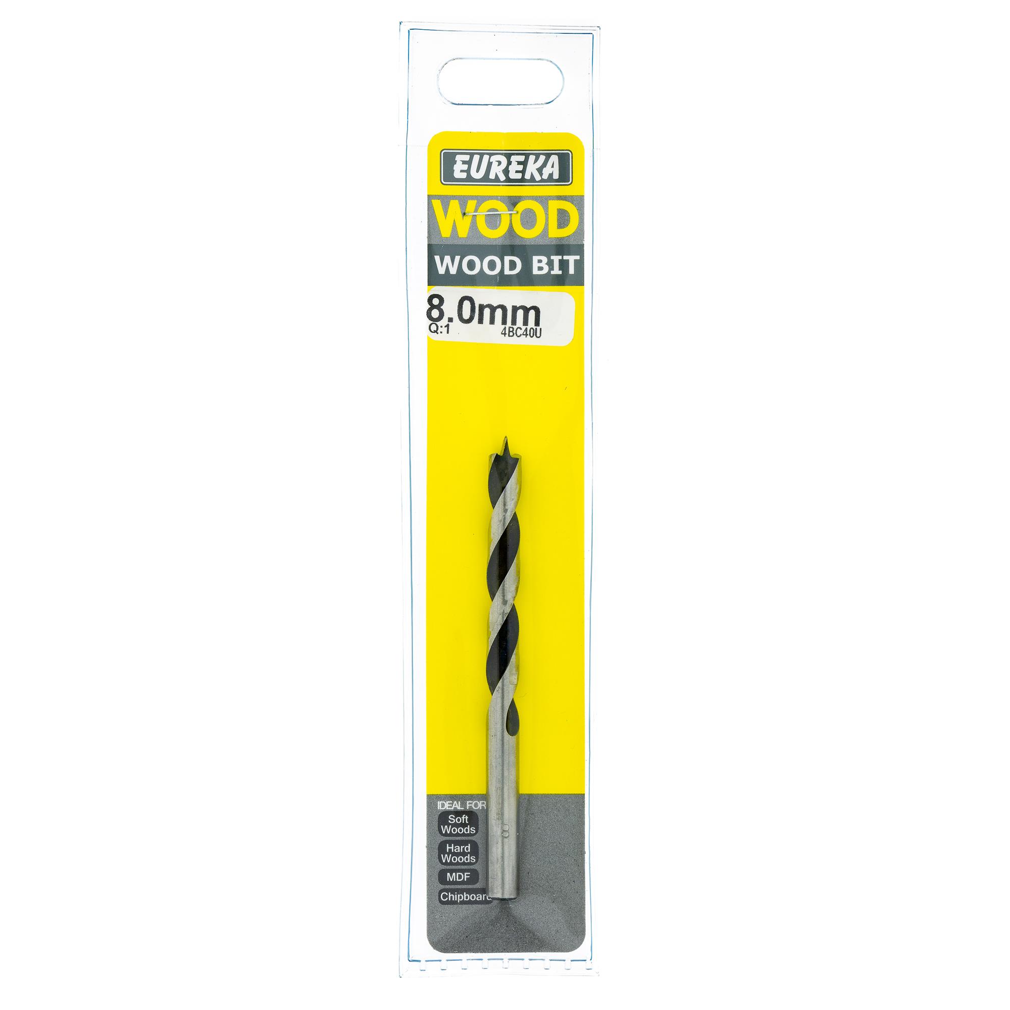 Eureka Drill Bit Wood High Speed 8.0mm ( 1) 4BC40U