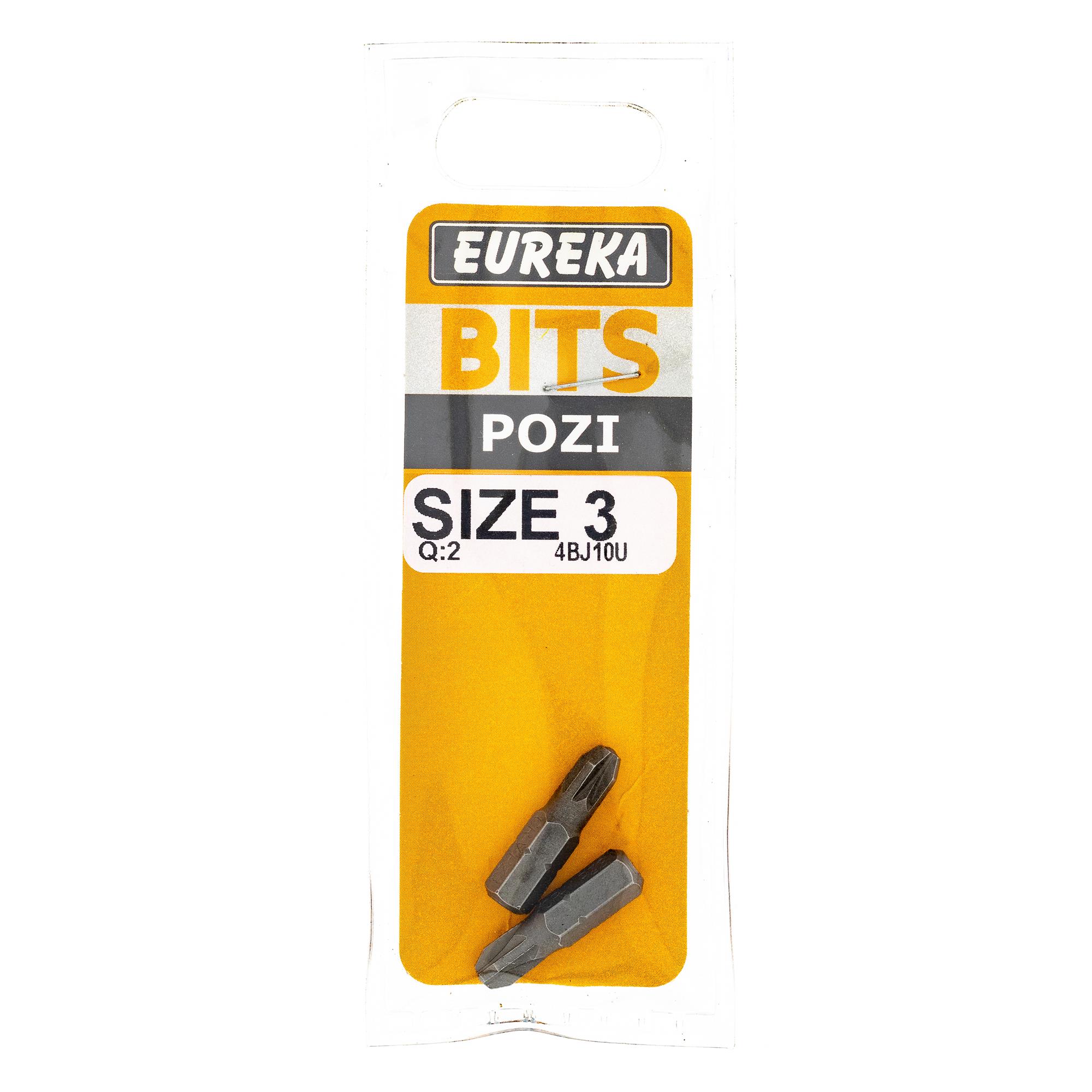 Eureka Bit Pozi No.3 25mm (2) 4BJ10U