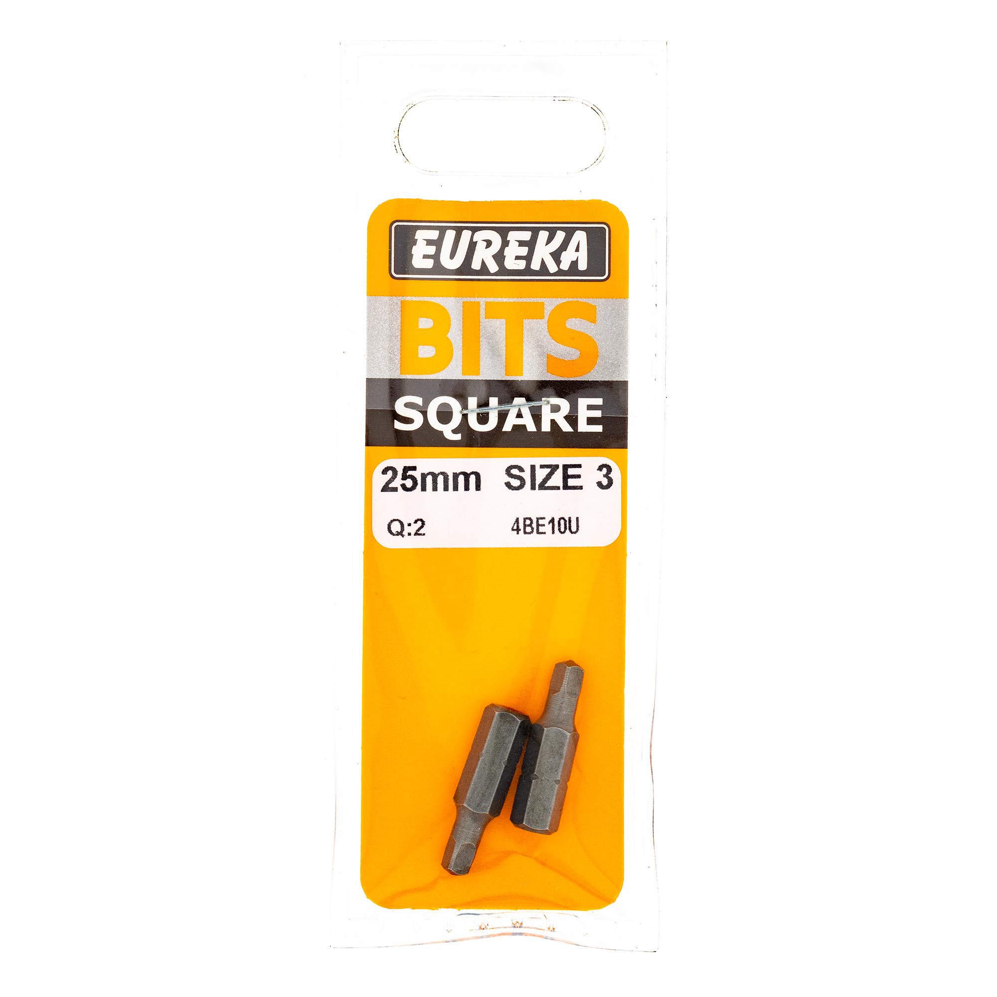 Eureka Bit Square No.3 25mm (2) 4BE10U