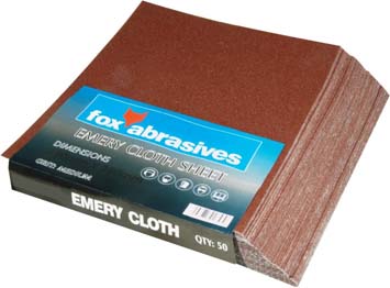 Fox Abrasive Emery Cloth Fine Sheet