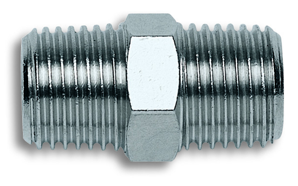Airline Nipple 1/4 x 1/4in Male P/P GAV1219-2P
