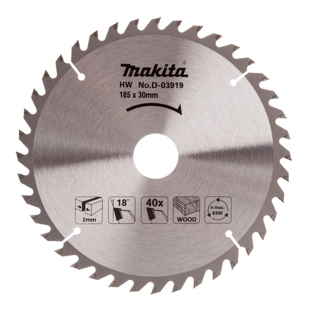 Makita Circular Saw Blade 185x 40T A-82476