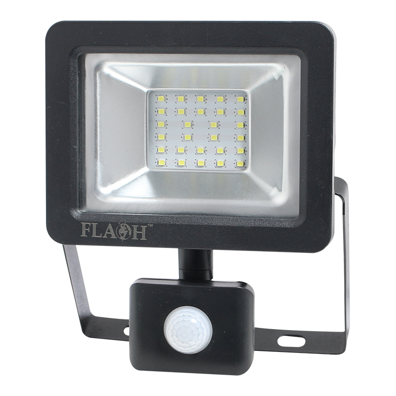 Floodlight LED 20W 6000K With Sensor Black BL/ZR-TG0063