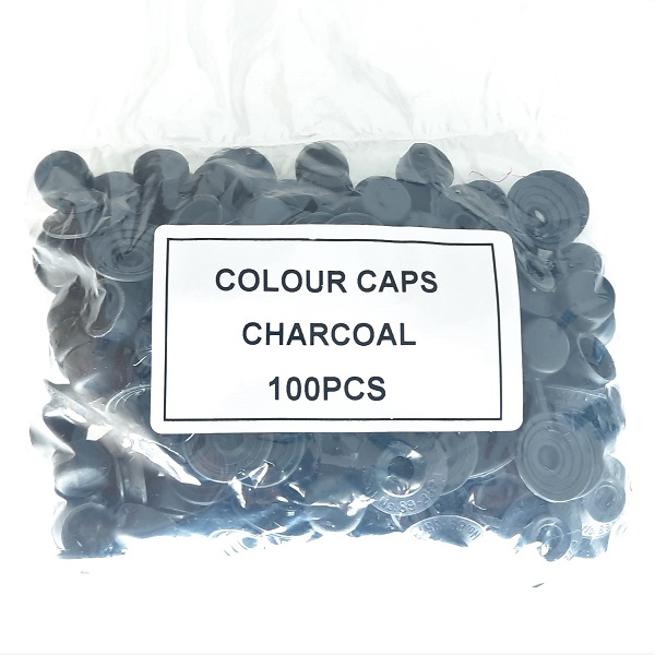 Safetop Cap Cover Charcoal (100) STCCCH