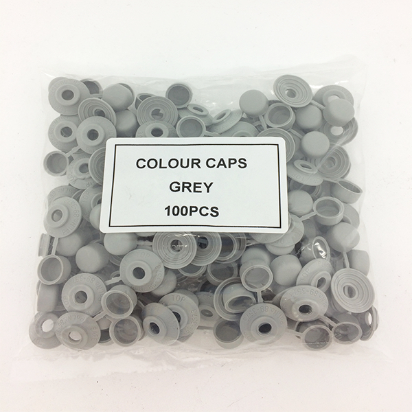 Safetop Cap Cover Grey (100) SCCGR01