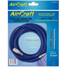 Airline Pvc Hose 8mm x 10m With Aro Quick Coupler and Connector Aircra
