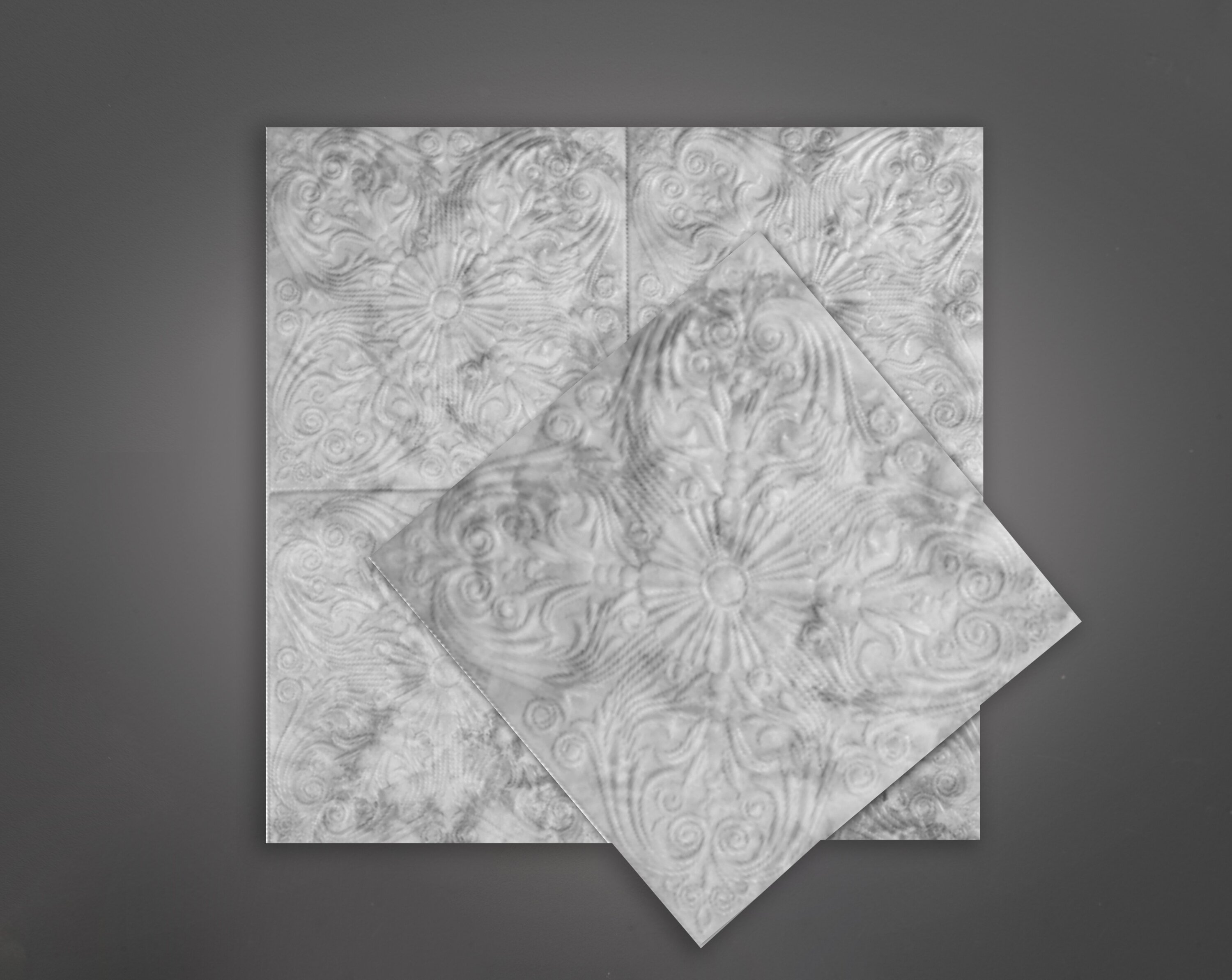 Ceiling Tile Polystyrene 2035 Silver