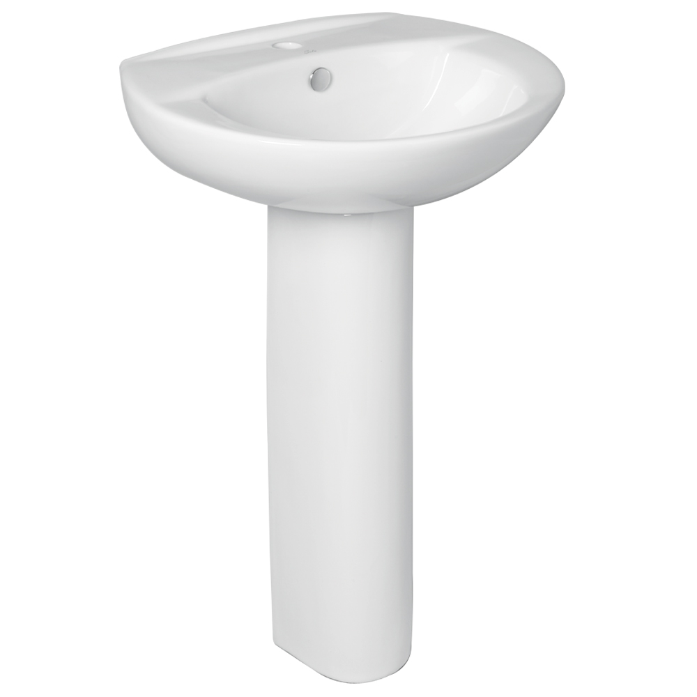Basin & Full Pedestal 1TH Guernsey Solo 205179