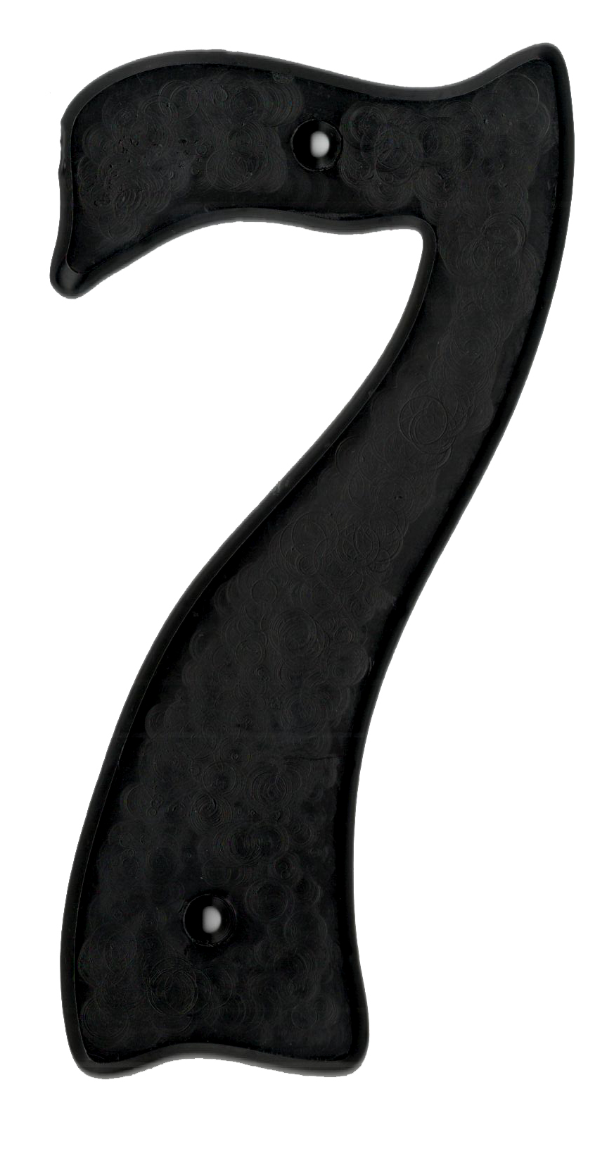 Sign Numeral  No 7  160mm Black GS