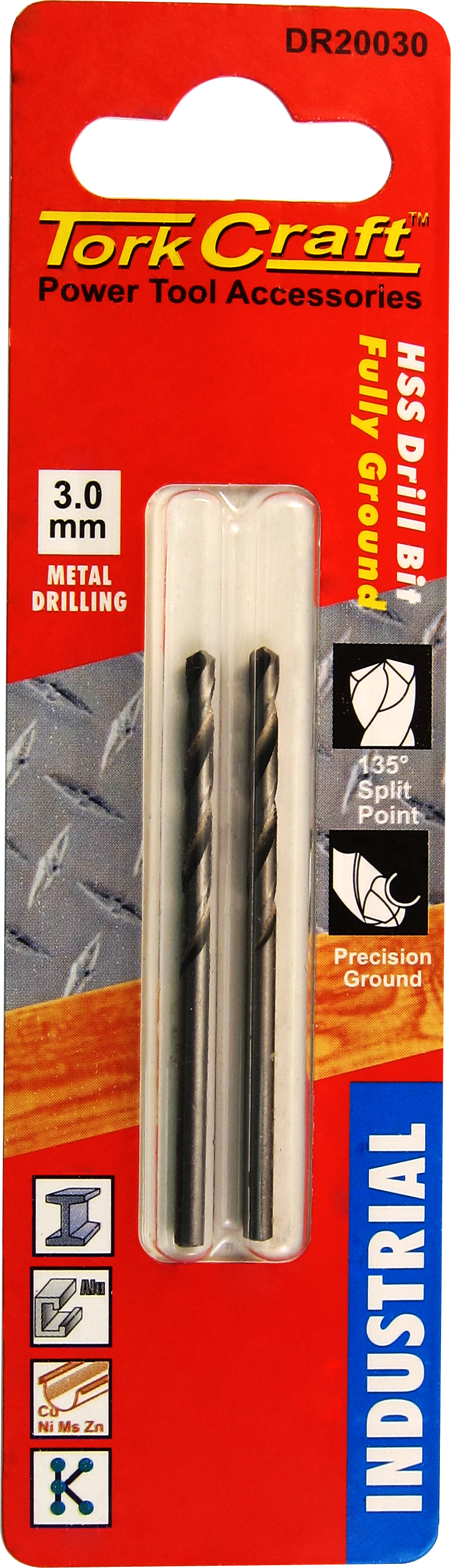 Tork Craft Drill Bit HSS Industrial 135Deg 4.8mm (1)