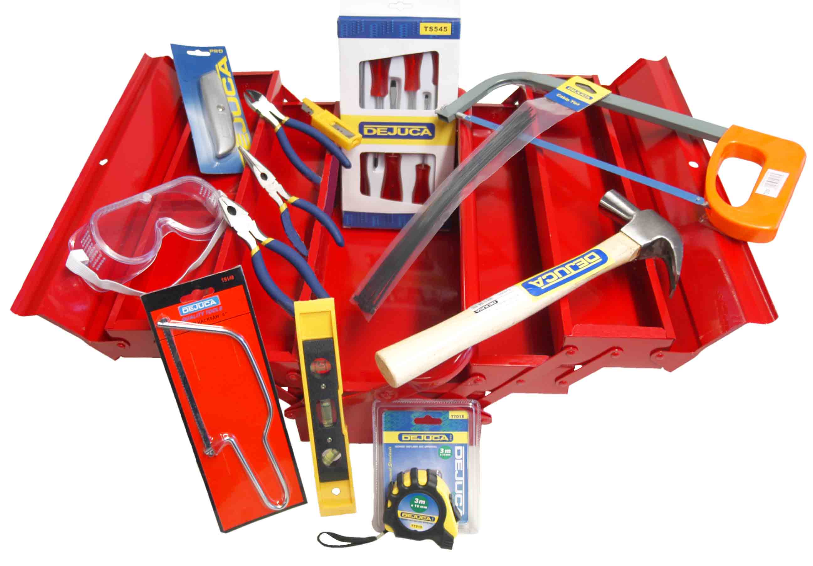 Toolbox 450mm 5 Tray Metal Dejuca TB012