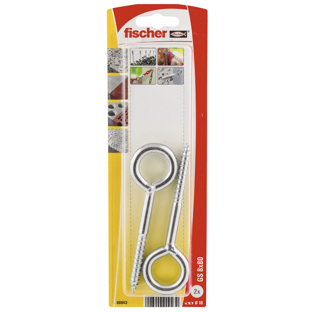Fischer Eyebolt and Plug GS 8 x 80  K 90943