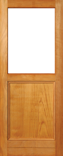 Door Hardwood 813x2032 PD14 Ply Bottom Full Glass Top
