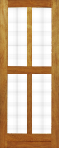 Door Hardwood 813x2032 PD74 Flyscreen