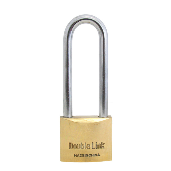 BBL Padlock 50mm Brass Double Link Long Shackle DL265LSC