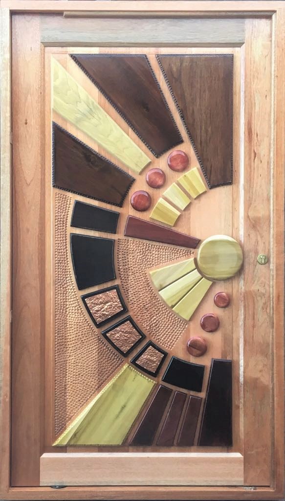 Door Hardwood Pivot 1200x2100 Copper Sun