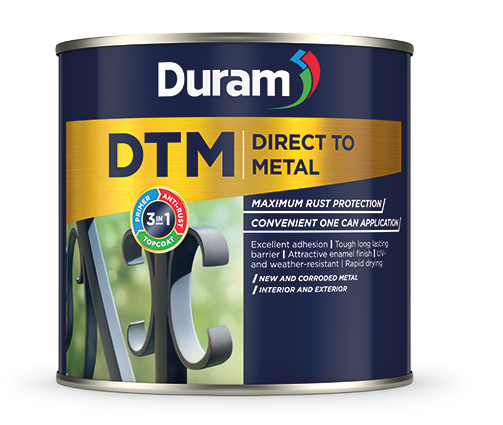 Duram DTM Hammered Metallic Grey 500ml