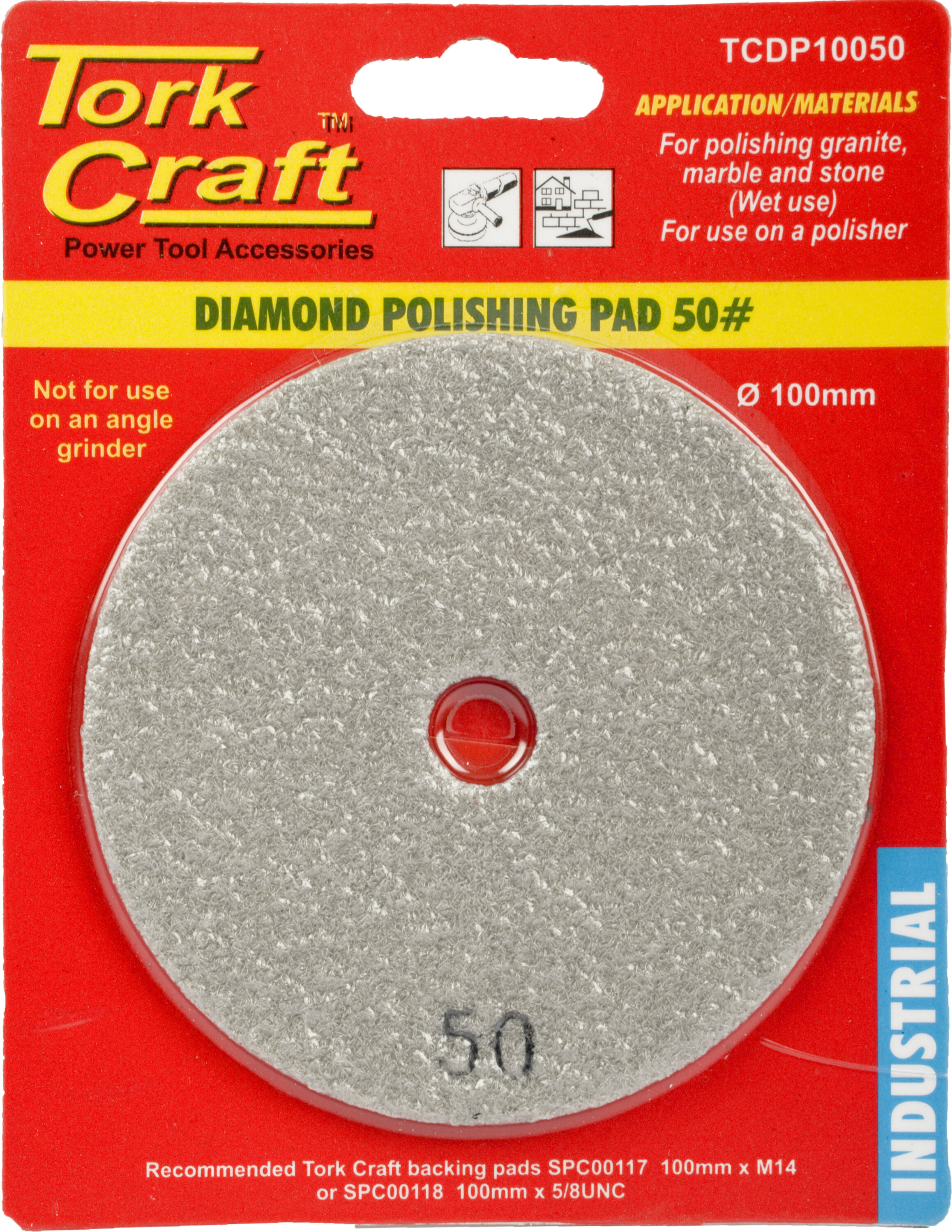 Tork Craft Polishing Pad Diamond 100mm 50 Grit