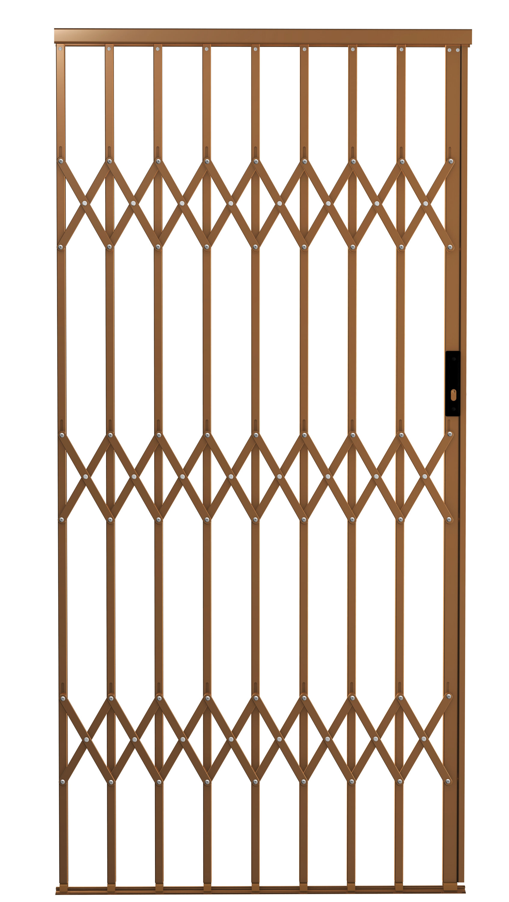 Door Security AG10 Fully Framed Aluglide 1.0m x 1900-2150mm Matt TC Br