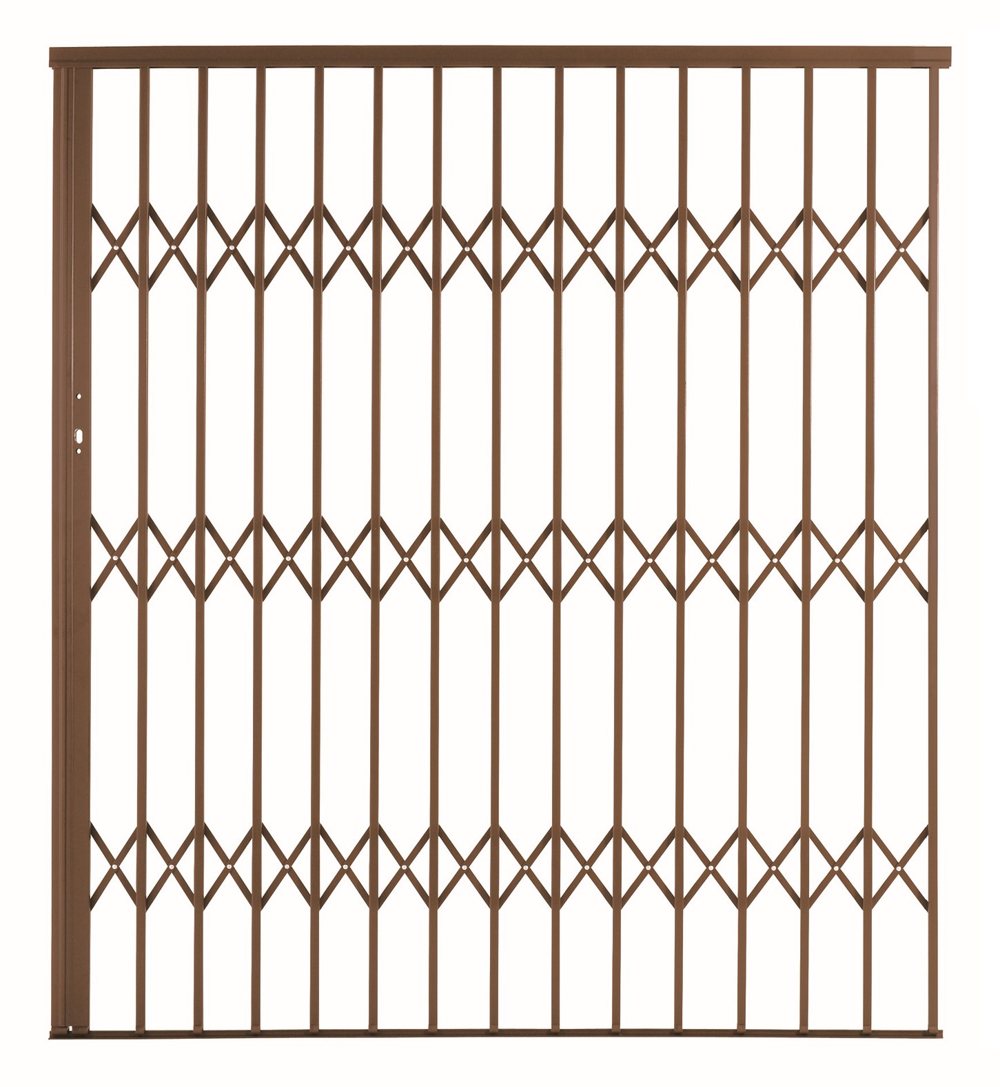 Door Security AG18 Fully Framed Aluglide 1.8m x 1900-2150mm Matt Brz