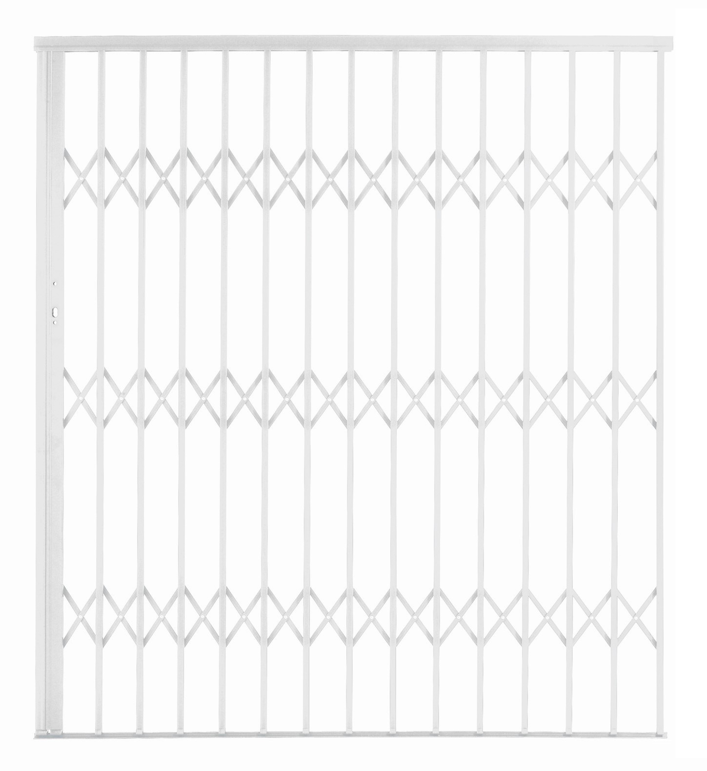 Door Security AG10 Fully Framed Aluglide 1.0m x 1900-2150mm White