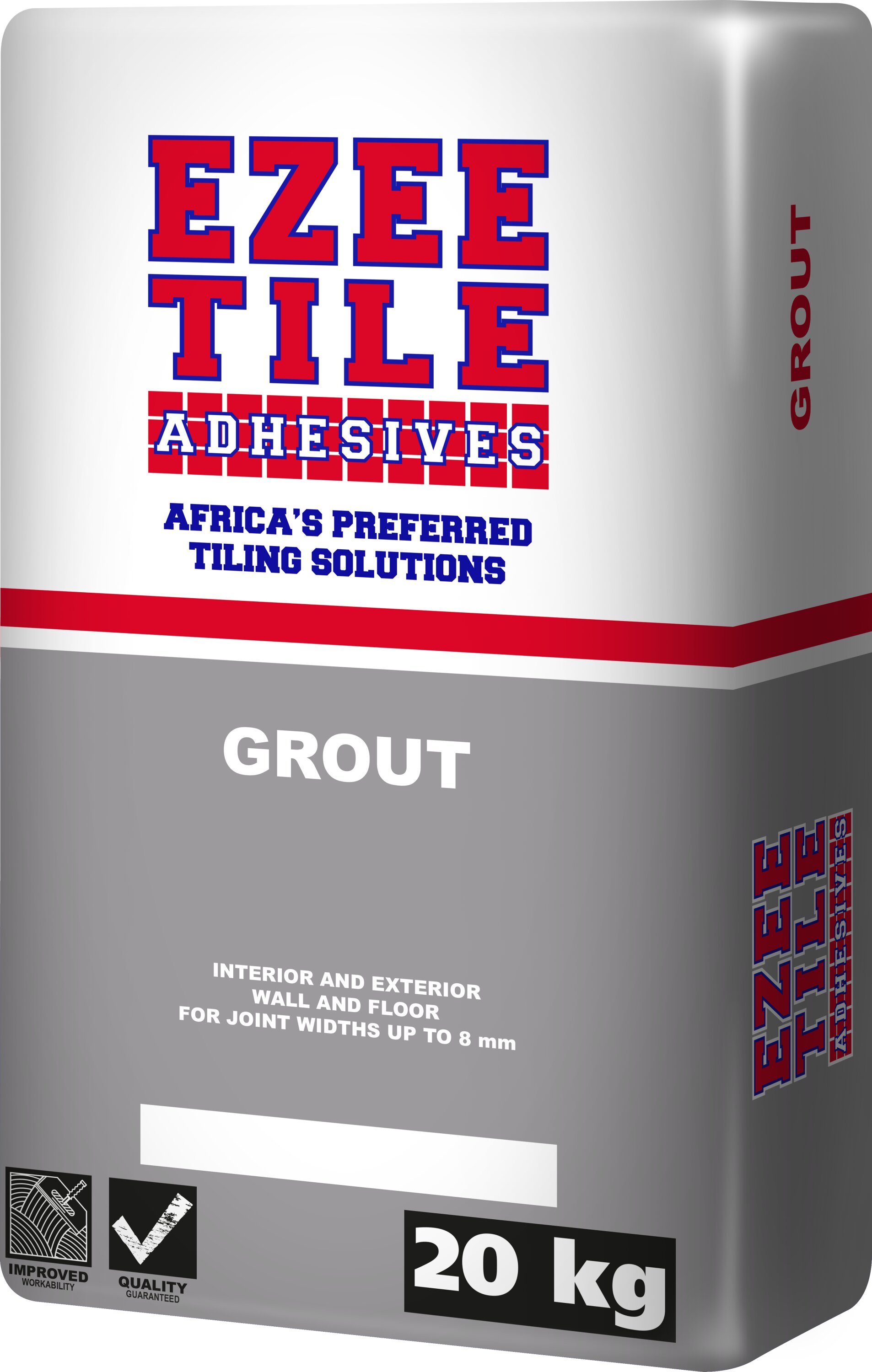 Ezee Tile Grout Light Grey 20kg