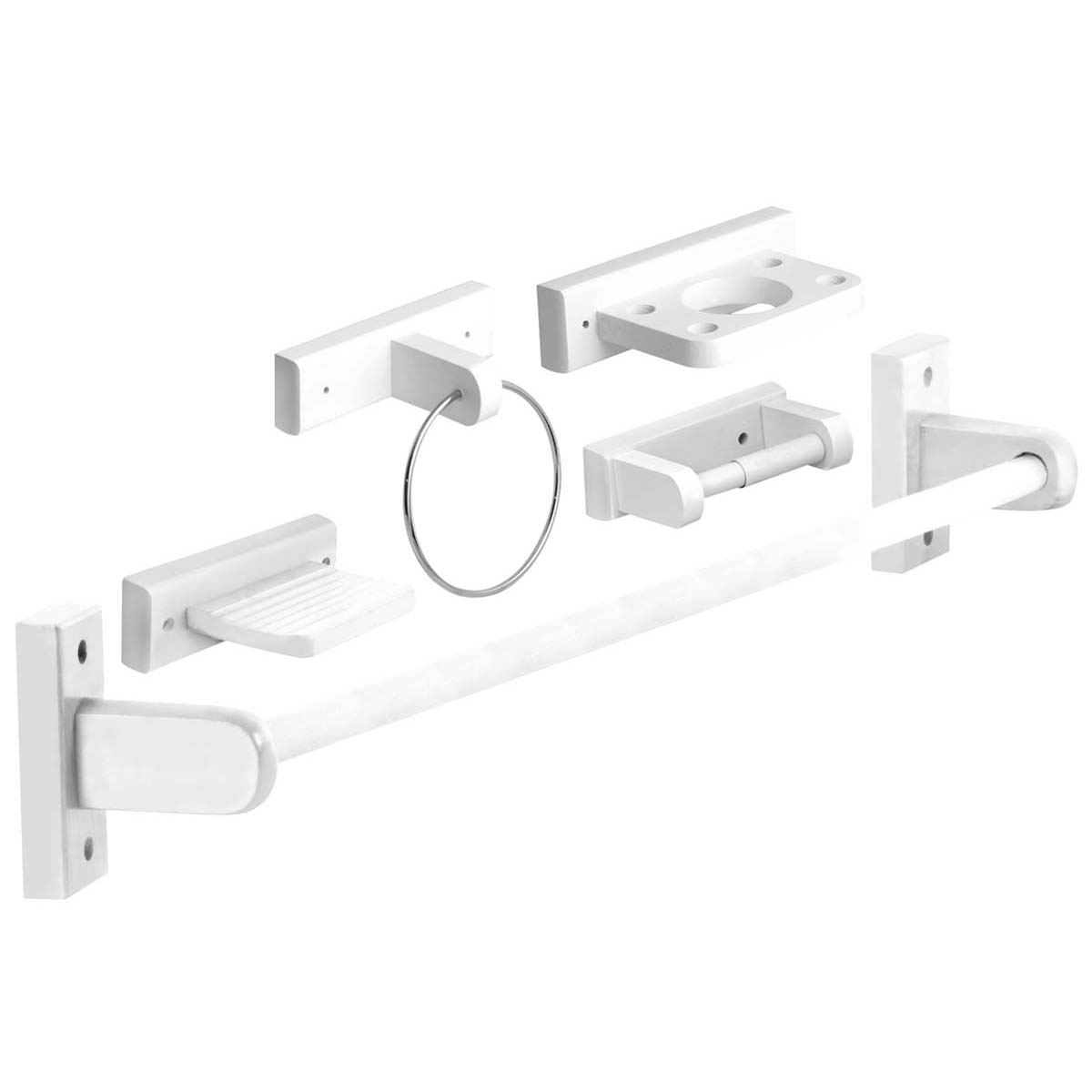 Bathroom Set 5Pce White