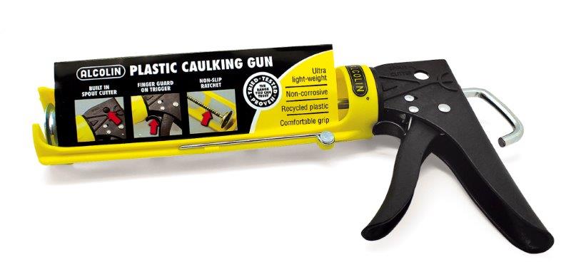 Alcolin Caulking Gun Plastic Blk/Yellow 057-89