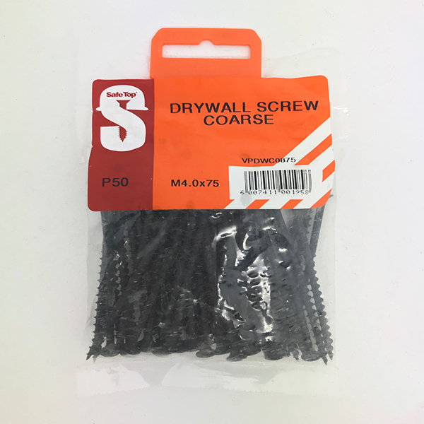 Safetop Screw Drywall No. 8 4.0x 75mm ( 50)