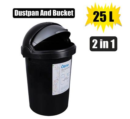 Bin Waste Paper Flip Top 24l 104-000140