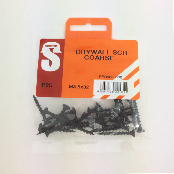 Safetop Screw Drywall No. 6 3.5x 32mm ( 25)