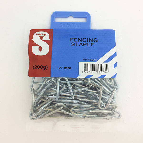 Safetop Staple Fencing 25mm 200g PPFS025