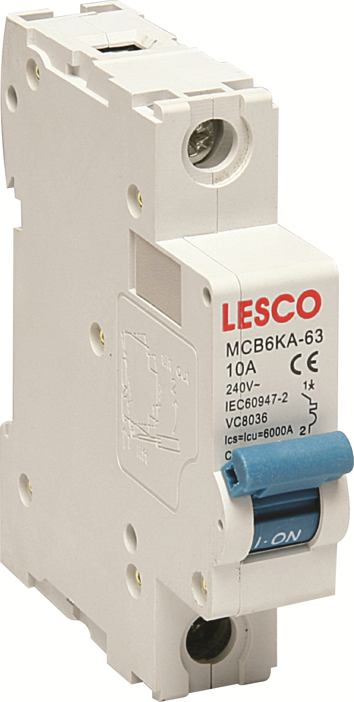 Lesco Circuit Breaker 20A 1Pole 3.0KA MCB3KA-63-20A/1P