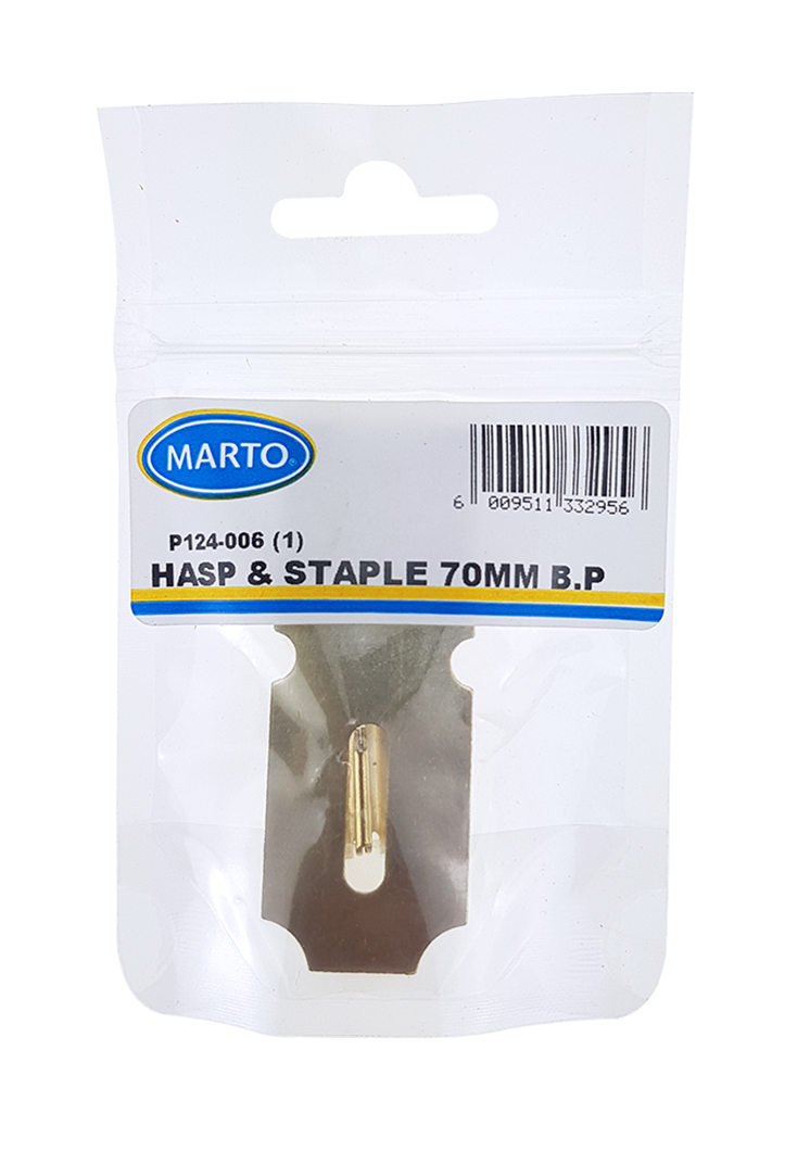 Hasp & Staple  70mm Galv LD