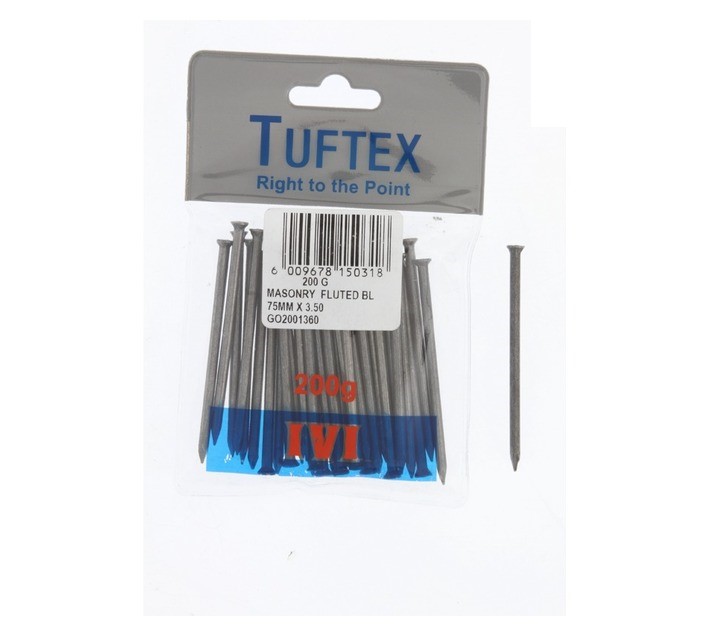 Tuftex Nail Masonry 75 x 3.50mm Fluted 200g