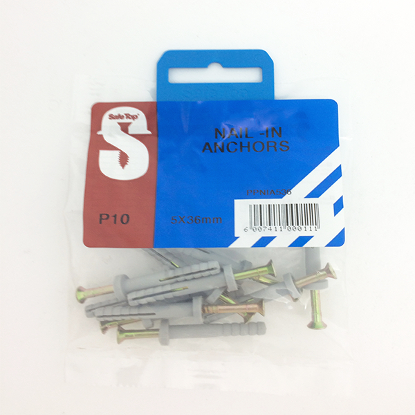 Safetop Nail In Anchor 5x 36mm ( 10) VNA536