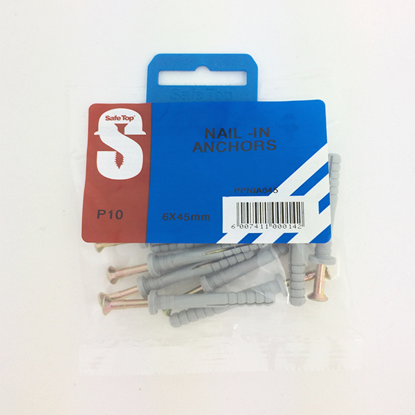 Safetop Nail In Anchor 6x 45mm ( 10) VNA644
