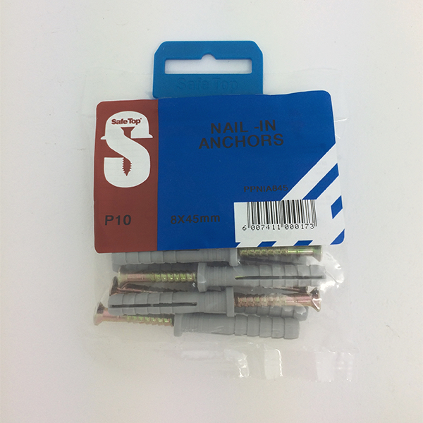 Safetop Nail In Anchor 8x 45mm ( 10) VNA844