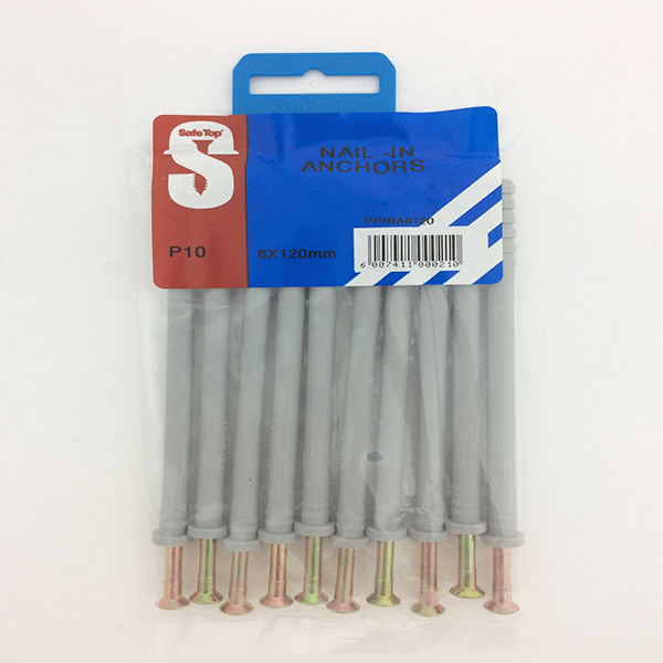 Safetop Nail In Anchor 8x120mm ( 10) VNA891