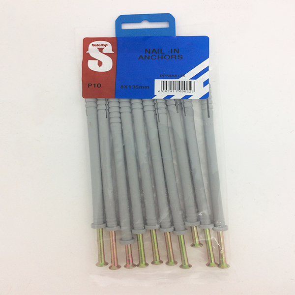 Safetop Nail In Anchor 8x135mm ( 10) VNA893