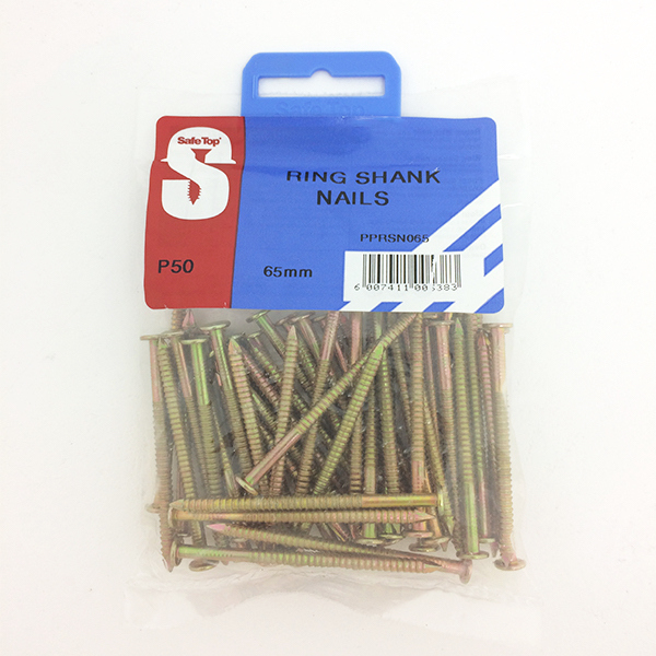 Safetop Nail Ring Shank 65 x 3.55mm (50) PPRSN065
