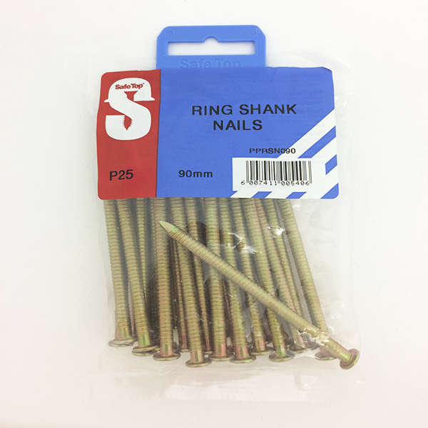 Safetop Nail Ring Shank 90 x 5.00mm (25) PPRSN090